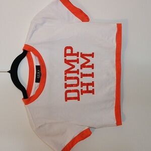 AKIRA "Dump Him" Crop Top/Tee, L, EUC
